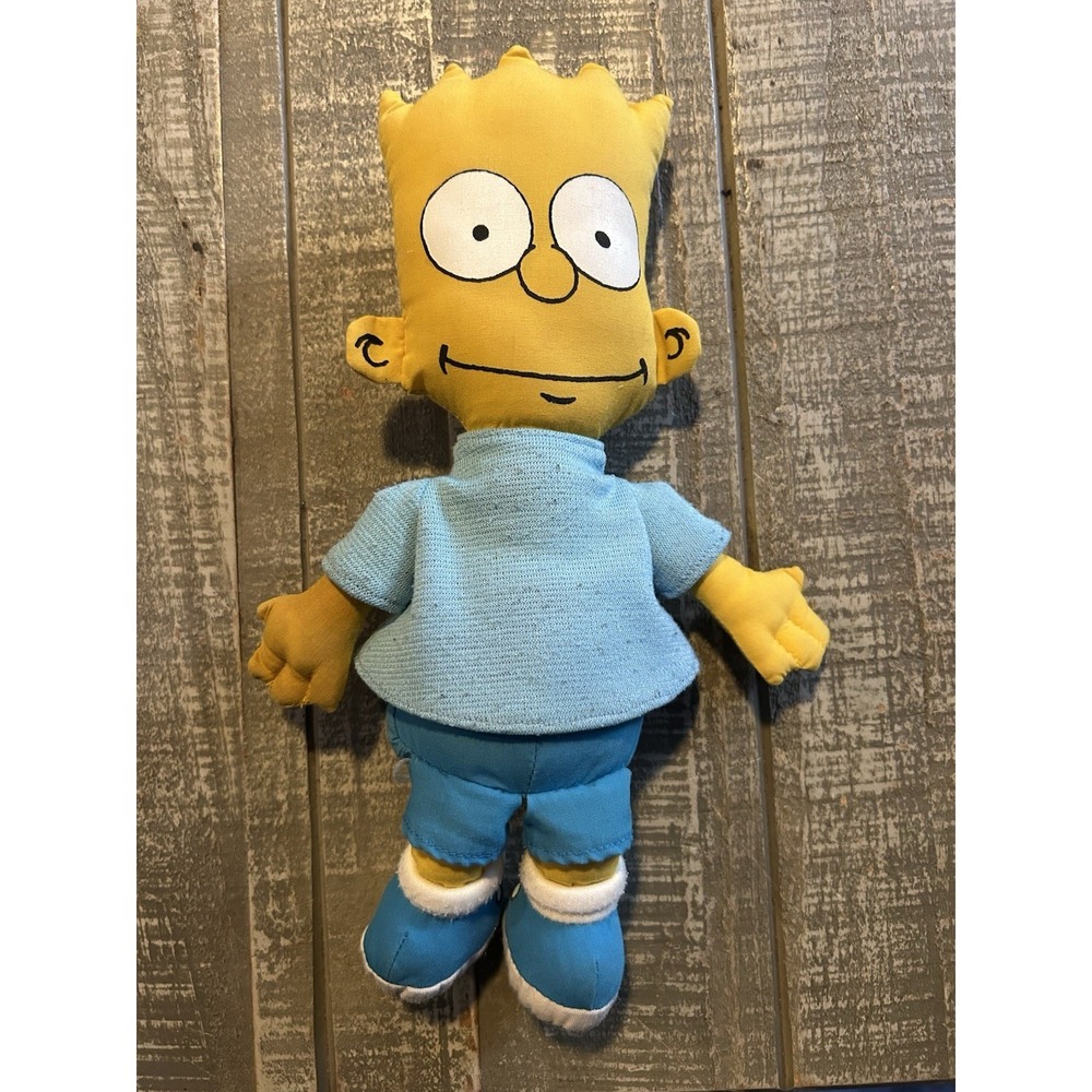 Vintage 10" 1990 Bart‎ Simpson Rag Doll Plush Dan Dee Toy Stuffed